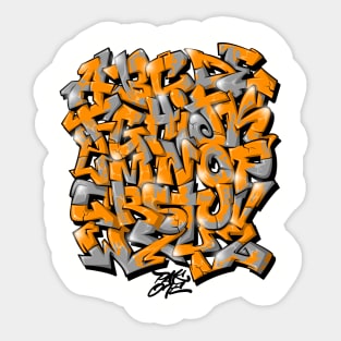 Pac One Graffiti Alphabet 23 Sticker